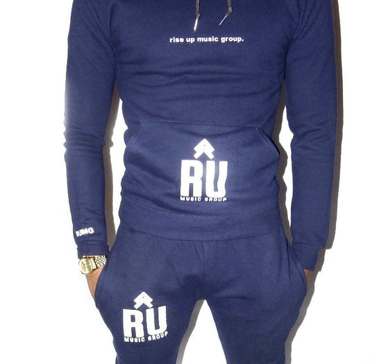 RISE UP OG CUSTOM NAME/NUMBER SWEATSUIT (FITTED) | NAVY BLUE