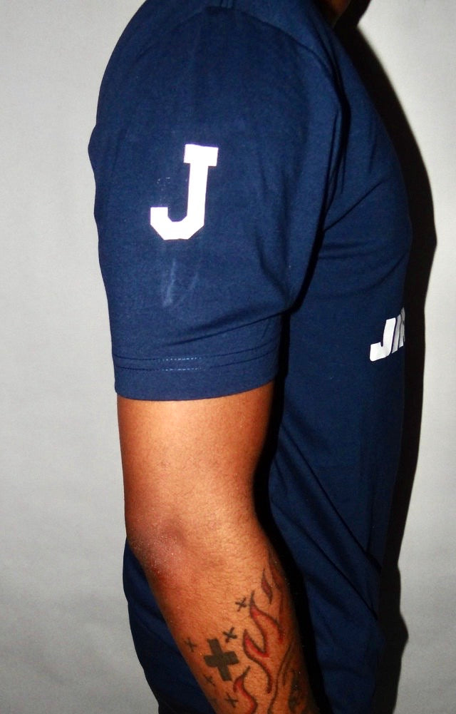 JIRAFFE OG TEE | NAVY BLUE/WHITE