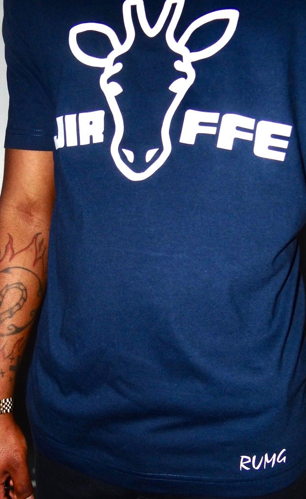 JIRAFFE OG TEE | NAVY BLUE/WHITE