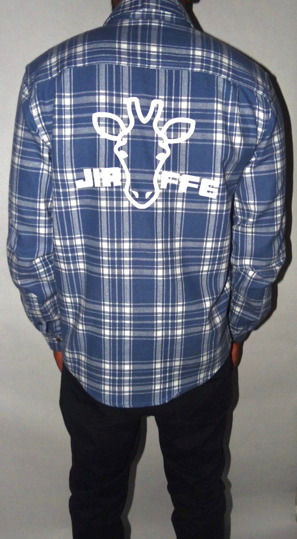 JIRAFFE OG PLAID LONG SLEEVE | DENIM BLUE/WHITE